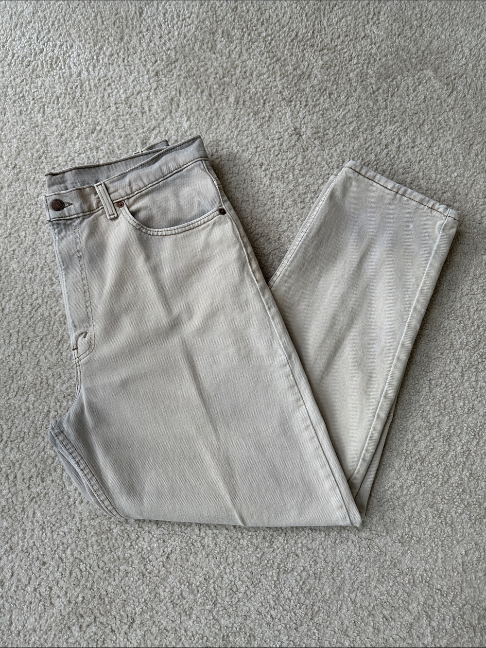 Levi's Men's Acid Washed 550 Relaxed Fit Tapered Leg